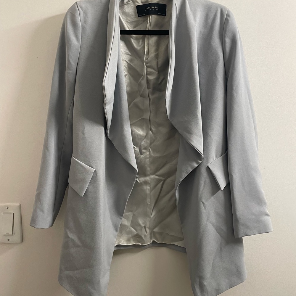 Zara Light Gray Women's Blazer